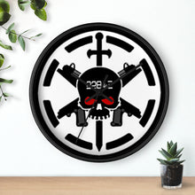 Load image into Gallery viewer, 228th Black Skulls Wall Clock