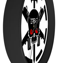 Load image into Gallery viewer, 228th Black Skulls Wall Clock