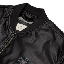 Load image into Gallery viewer, 228th Stealth- Leather Bomber Jacket