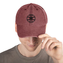 Load image into Gallery viewer, 228th Black Skulls Symbol- Vintage Hat