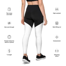 Load image into Gallery viewer, Black Skulls- Sports Leggings