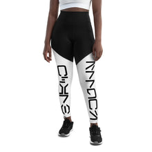 Load image into Gallery viewer, Black Skulls- Sports Leggings