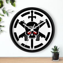 Load image into Gallery viewer, 228th Black Skulls Wall Clock
