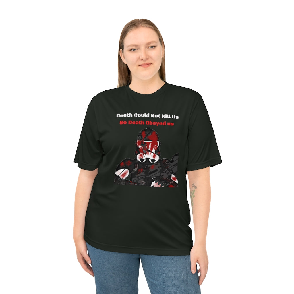 228th- Death Obeys Us- Unisex Zone Performance T-shirt