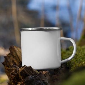 228th Black Skulls- Right Hand Holder-  Enamel Mug