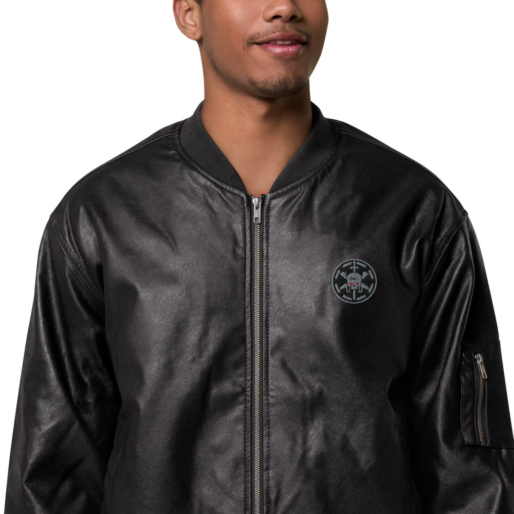 228th Stealth- Leather Bomber Jacket