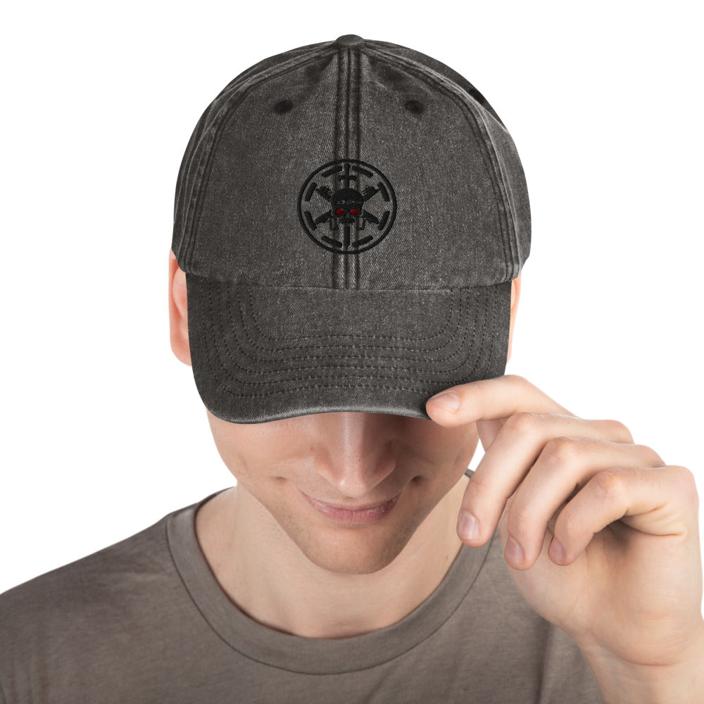 228th Black Skulls Symbol- Vintage Hat