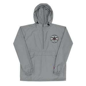 228th Black Skulls Embroidered Champion Packable Jacket