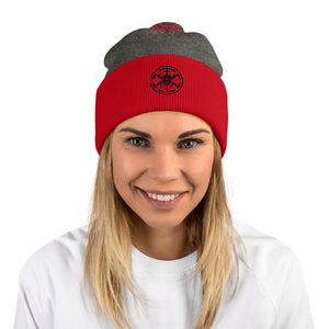 228th Skull Symbol- Pom-Pom Beanie
