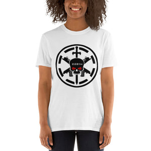 228th Black Skulls Symbol- Short-Sleeve Unisex T-Shirt