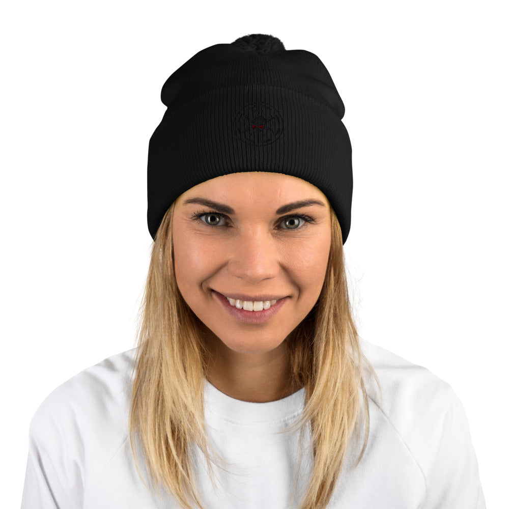 228th Skull Symbol- Pom-Pom Beanie