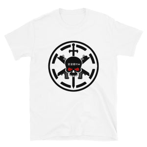 228th Black Skulls Symbol- Short-Sleeve Unisex T-Shirt