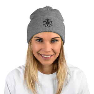 228th Skull Symbol- Pom-Pom Beanie