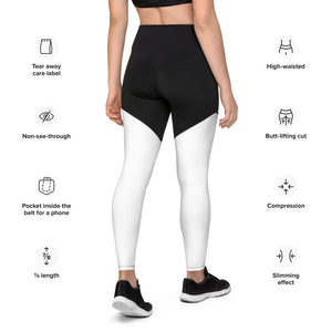 Black Skulls- Sports Leggings
