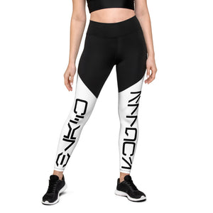 Black Skulls- Sports Leggings
