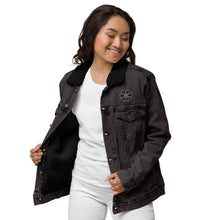 Load image into Gallery viewer, 228th Stealth- Unisex denim sherpa jacket
